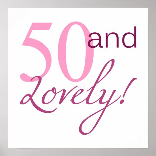 50 en liefdevolle Birthday Gifts Poster (Voorkant)