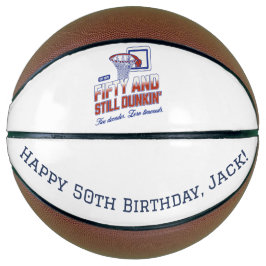 50 en nog steeds Dunkin' Custom 50th Birthday Basketbal