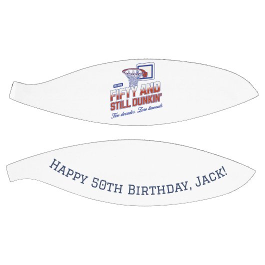 50 en nog steeds Dunkin' Custom 50th Birthday Basketbal (Panelen)