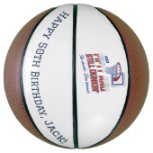 50 en nog steeds Dunkin' Custom 50th Birthday Basketbal (Verticaal)