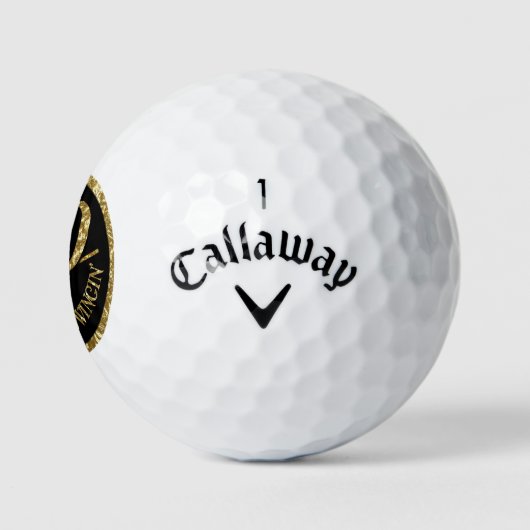 50 en nog steeds in het zand golfballen (Logo)