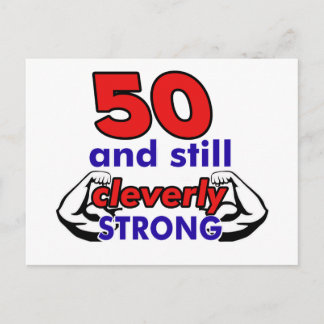 50 en nog steeds slim sterk briefkaart