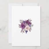 50 en Paarse bloementeelt van de Beusty Mauve Kaart (Achterkant)