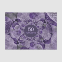 50 en Paarse Fabulous Balloons  Antiek