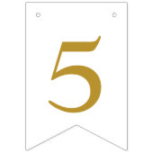 50 en prachtig wit goud vlaggetjes (Derde vlag)