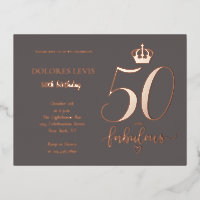 50 en prachtige Roos gouden verjaardag