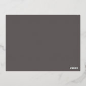 50 en prachtige Roos gouden verjaardag Folie Uitnodiging Briefkaart (Achterkant)