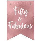 50 en prachtige Rozen gouden bontvlaggen Vlaggetjes (Tweede vlag)