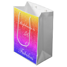 50 en verbluffend Birthday roze Paars glitter Whit