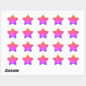 50 en verbluffend Birthday roze Paars glitter Whit Ster Sticker (Vel)