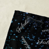 50 en verbluffend bloeddagzwart Paars legant Strandlaken (In situ)