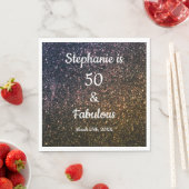 50 en verbluffend goudglitter (gouden gouden goude servet (Insitu)