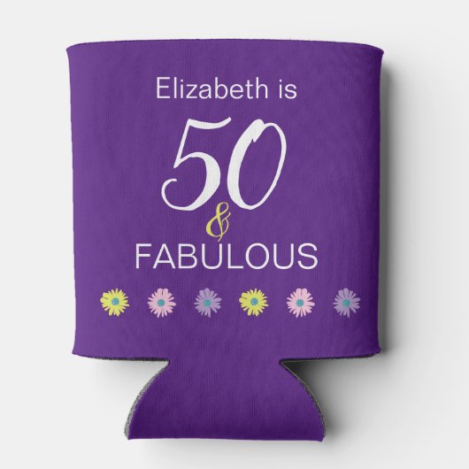 50 en verbluffend met dagen blikjeskoeler (Achterkant)