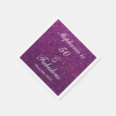 50. en verbluffend Paars glitter ombre chic Servet (Hoek)