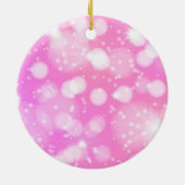 50 en verbluffend Paarse glitterij van zaterdag Keramisch Ornament (Achterkant)