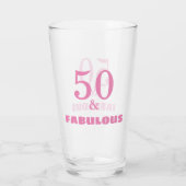 50 en verbluffend roze, stijlvolle bruidsschat van glas (Achterkant)