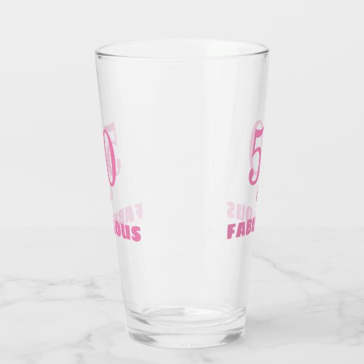 50 en verbluffend roze, stijlvolle bruidsschat van glas (Links)