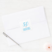 50 en verbluffende elegante Sticker op het Plein v (Envelop)