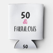  50 en verbluffende tekst van afgelopen dag blikjeskoeler (Voorkant)