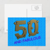 50 en vloeibaar briefkaart (Voorkant / Achterkant)