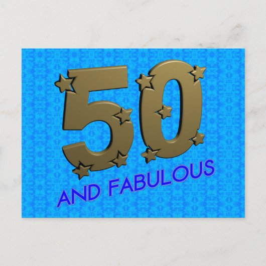 50 en vloeibaar briefkaart (Voorkant)