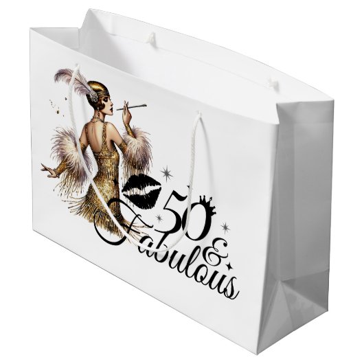 50 en vloeibaar groot cadeauzakje (Achterkant Gekanteld)