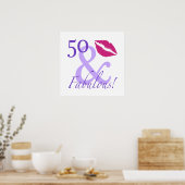 50 en vloeibaar poster (Keuken)