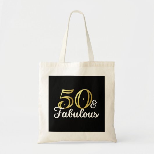 50 en vloeibaar tote bag (Voorkant)