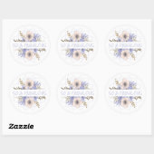 50 en wilde Rozen van de Floral Birthday Party Ronde Sticker (Vel)
