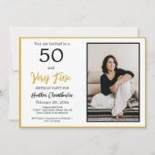 50 en zeer fijne 50ste verjaardagsfeest kaart (Voorkant)