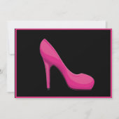 50- & Fab 50- en Fabulous Pink High-Hiel Kaart (Achterkant)