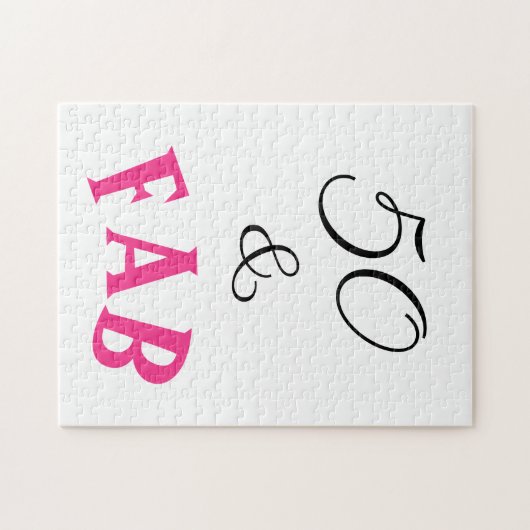 50 & Fab Fabulous Legpuzzel (Horizontaal)