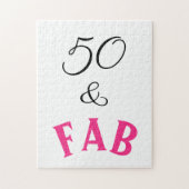 50 & Fab Fabulous Legpuzzel (Verticaal)