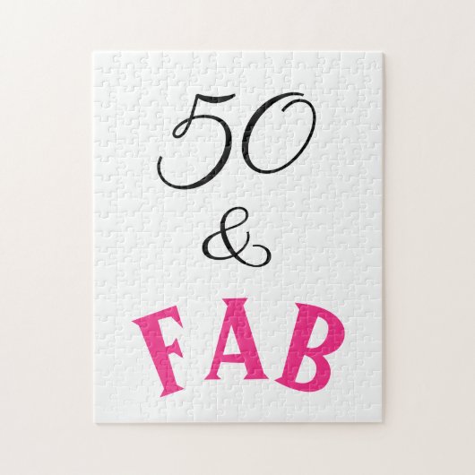 50 & Fab Fabulous Legpuzzel (Verticaal)