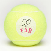 50 & Fab Fabulous Tennisballen (Voorkant)