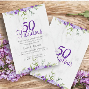 50 & fabelachtige Floral Waterverf Paarse Shades