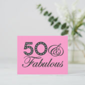50 & Fabelachtige Gift Briefkaart (Staand voorkant)