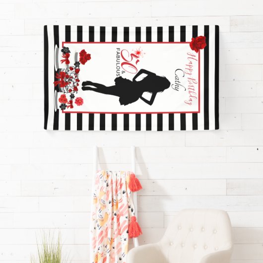 50- & FABULOUS 50e banner op jaardag (Insitu)