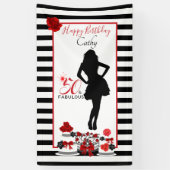 50- & FABULOUS 50e  banner op jaardag (Verticaal)