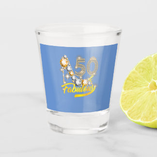 50 Fabulous 50e Verjaardag 50 Jaar Oud Diamant Shot Glas