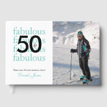 50 & Fabulous 50e verjaardag aangepaste foto naam