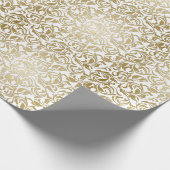 50 & Fabulous 50e Verjaardagsfeestje Gouden Swirls Cadeaupapier (Hoek)