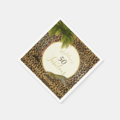 50 Fabulous 50eth Leopard Print Wild Birthday Servet (Hoek)