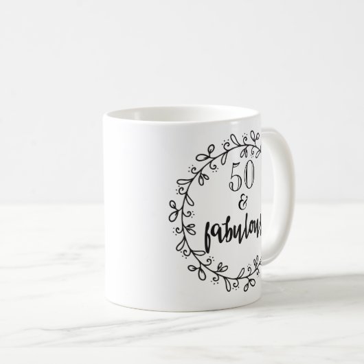 50 & Fabulous 50ste Verjaardag Mok (Voorkant rechts)