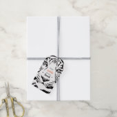 50 & Fabulous 50th Birthday Black Bengal Tiger Cadeaulabel (Met Touw)