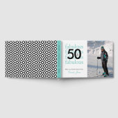 50 & Fabulous 50th Birthday Custom Photo Name Gastenboek (Volledig)