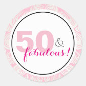 50 & Fabulous 50th Birthday Stickers (Voorkant)