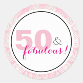 50 & Fabulous 50th Birthday Stickers