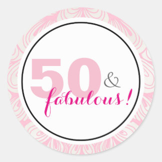 50 & Fabulous 50th Birthday Stickers