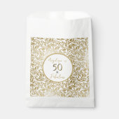 50 & Fabulous 50th Verjaardag Gouden Decoratieve S Bedankzakje (Voorkant)